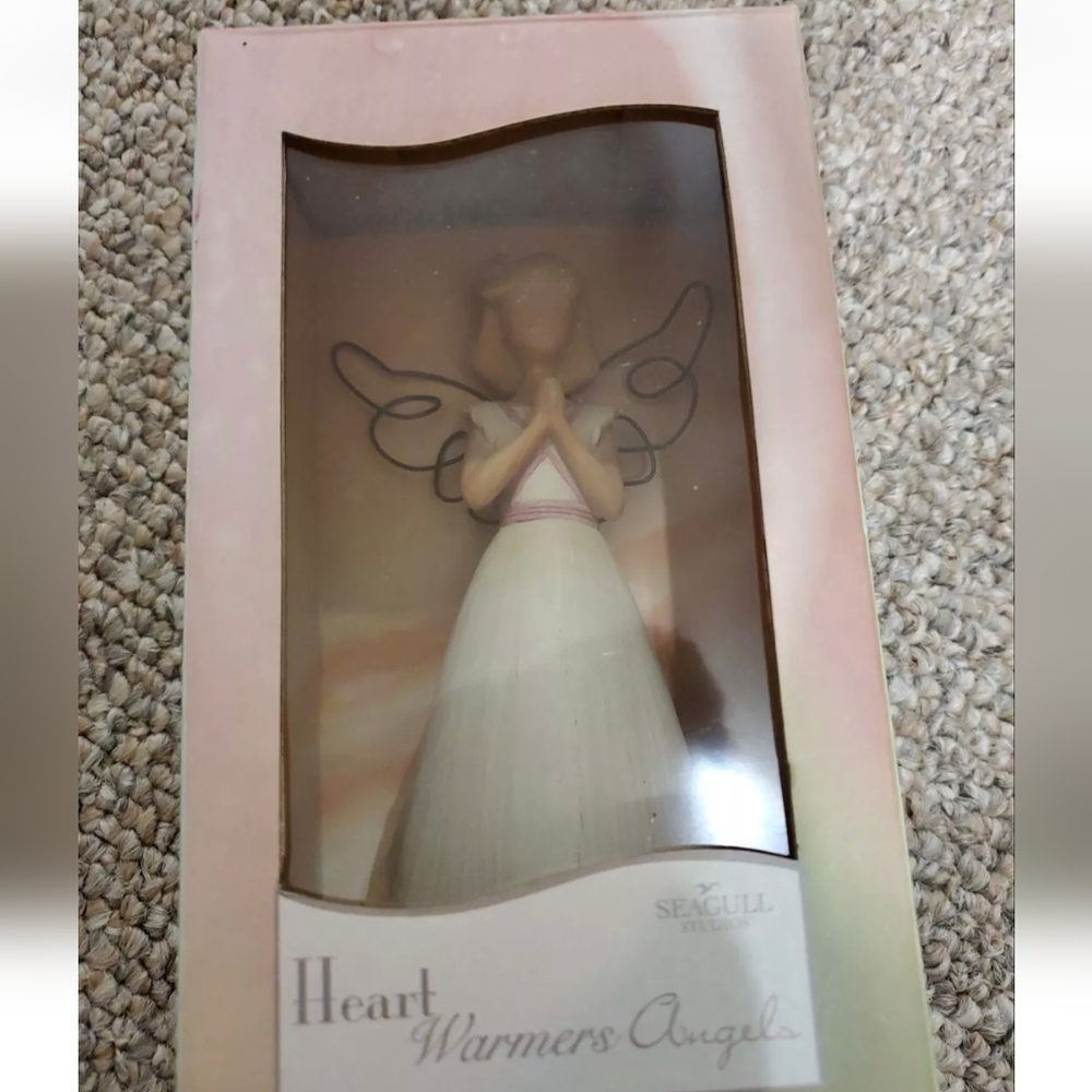 Seagull Studios 2008 Heart Warmers Angels "Faith" Resin Praying Figurine New